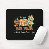 Fall Vibes und dieses Lehrer Life Apfelstiftpumpe Mousepad (Mit Mouse)