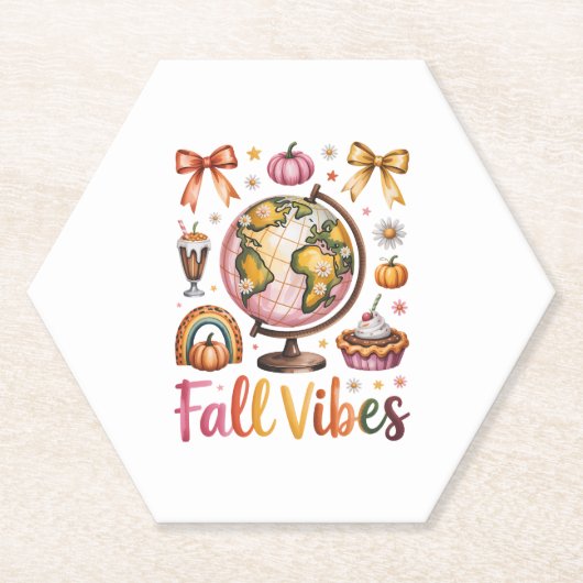 Fall Vibes Untersetzer (Vorderseite)