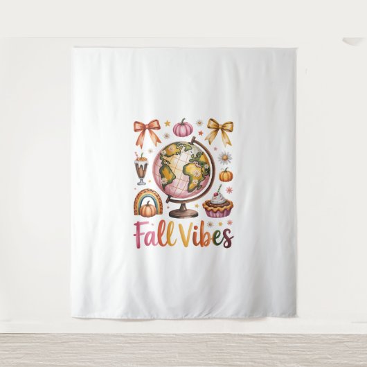 Fall Vibes Wandteppich (Vorderseite)