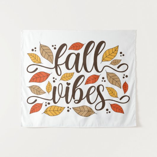 Fall Vibes Wandteppich (Vorderseite (Horizontal))