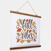 Fall Vibes Wandteppich Mit Holzrahmen (Gewinkelt)