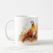 Fall Vibes Wasserfarbe Fasant - Kaffeetasse (Links)