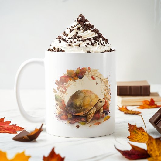 Fall Vibes Wasserfarbe - Tortoise - Kaffeetasse
