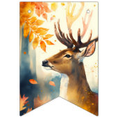 Fall Vibes Wasserfarben Hirsch - Geburtstag Wimpelkette (Erste Fahne)