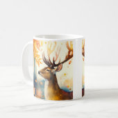 Fall Vibes Wasserfarbirsch - Kaffeetasse (Vorderseite Links)