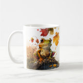 Fall Vibes Watercolor Frosch - Kaffeetasse (Links)