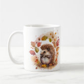 Fall Vibes Watercolor Igel - Kaffeetasse (Links)