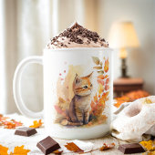 Fall Vibes Watercolor Kitten - Kaffeetasse