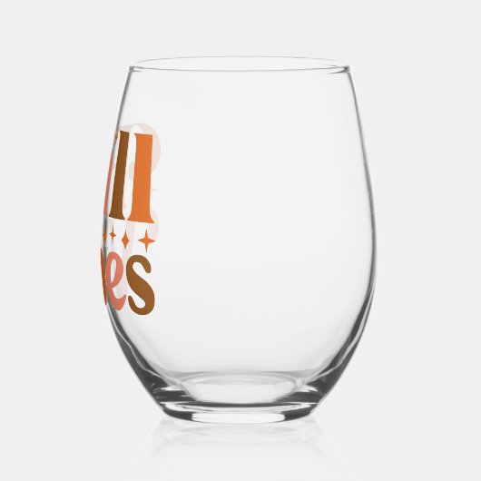 Fall Vibes Weinglas Ohne Stiel (Links)