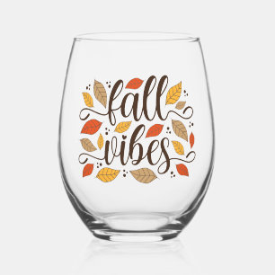 Fall Vibes Weinglas Ohne Stiel