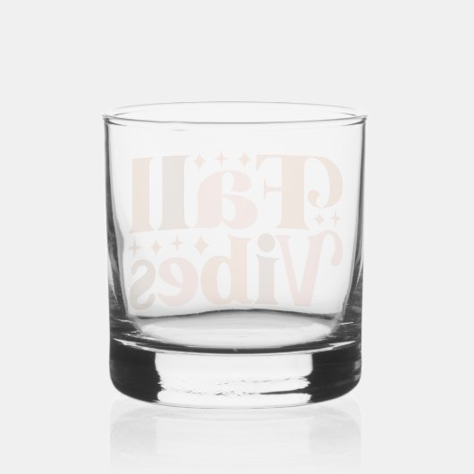 Fall Vibes Whiskyglas (Rückseite)