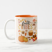 Fall Vibes Zweifarbige Tasse (Links)