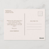 Fall Vielen Dank Postkarte (Rückseite)