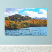 Fall View Avenue Lake Towada Japan Leinwanddruck (Insitu (Holzboden))
