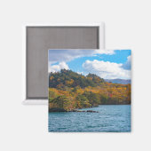 Fall View Avenue Lake Towada Japan Magnet (Vorderseite/Rückseite)