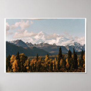 Fall View of Denali, McKinley Poster