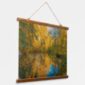 Fall View Over Azay le Rideau Loire Valle Frankrei Wandteppich Mit Holzrahmen (Gewinkelt)