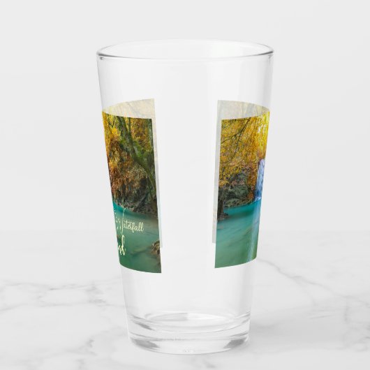 Fall View von Erawan Wasserfall Thailand Glas (Links)