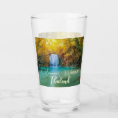 Fall View von Erawan Wasserfall Thailand Glas (Vorderseite)