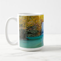 Fall View von Erawan Wasserfall Thailand