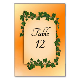 Fall Vines Tischnummer