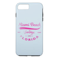 Fall Vintag Miami Beach Florida Cool iPhone 7