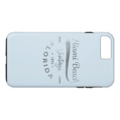 Fall Vintag Miami Beach Florida Cool iPhone 7 Case-Mate iPhone Hülle (Rückseite (Horizontal))