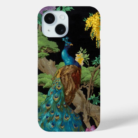 Fall Vintag Peacock Case-Mate iPhone Hülle (Rückseite)