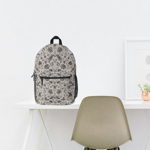 Fall Vintager grauer Individuelle Name Bedruckter Rucksack