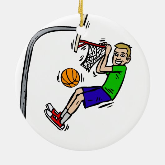 Fall vom Kante-Slam Dunk Keramik Ornament (Hinten)