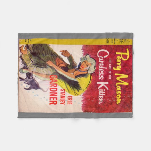 Fall vom unvorsichtigen KätzchenBucheinband Fleecedecke (Vorderseite (Horizontal))