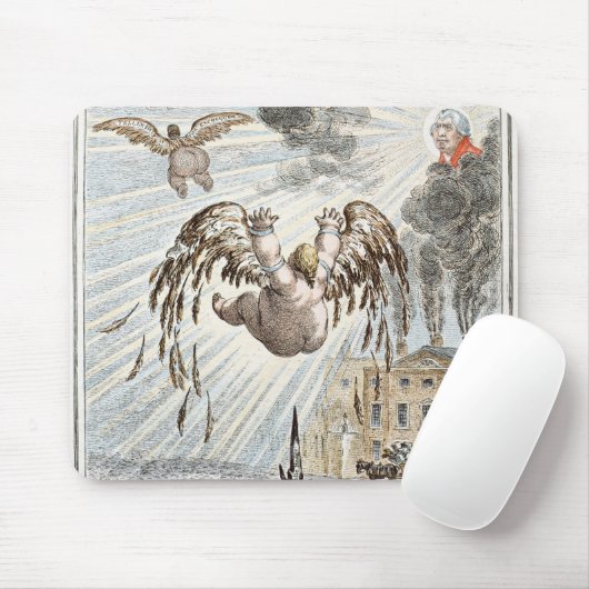 Fall von Ikarus, 1807 Mousepad (Mit Mouse)