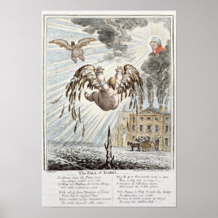Fall von Ikarus, 1807 Poster