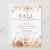 Fall von Liebe Boho Fall Pumpkin Brautparty Einladung (Vorderseite)