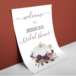 Fall von Liebe Brautparty Pumpkin Poster