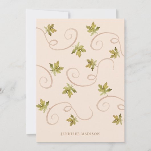 Fall von Liebe Pumpkin-Brautparty Einladung (Rückseite)