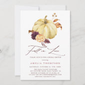 Fall von Liebe Pumpkin-Brautparty Einladung (Vorderseite)