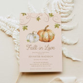 Fall von Liebe Pumpkin-Brautparty Einladung
