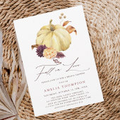 Fall von Liebe Pumpkin-Brautparty Einladung