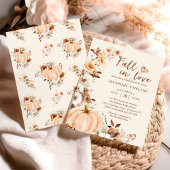 Fall von Liebe Pumpkin-Brautparty Einladung