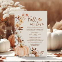 Fall von Liebe Pumpkin-Brautparty