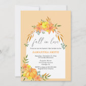 Fall von Liebe Pumpkin-Brautparty Einladung (Vorderseite)