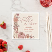 Fall von Liebe Pumpkin-Brautparty Serviette (Beispiel)