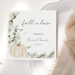 Fall von Liebe Pumpkin-Brautparty Serviette<br><div class="desc">Erleben Sie die romantische Essenz Ihres Brautparty mit unseren Servietten "Fall in Liebe". Diese Servietten mit ihren hübschen weißen Kürbissen und der beruhigenden Eukalyptus-Vegetation verwandeln Ihre Veranstaltung in eine wahres Herbstfest. Lass deinen Gästen die faszinierenden Details,  die deine Liebe perfekt erfassen.</div>