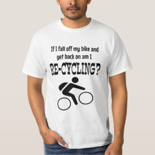 Fall von meinem Fahrrad schwarz T-Shirt