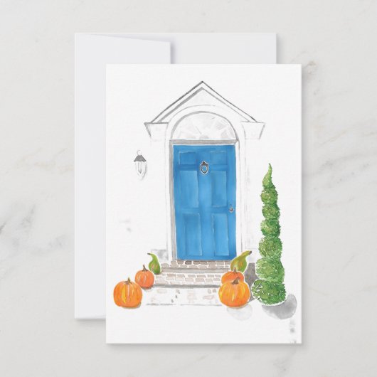 Fall von Zuhause-Notecards Dankeskarte (Vorderseite)