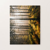 Fall-Wald mit Sunrays Puzzle (Vertikal)