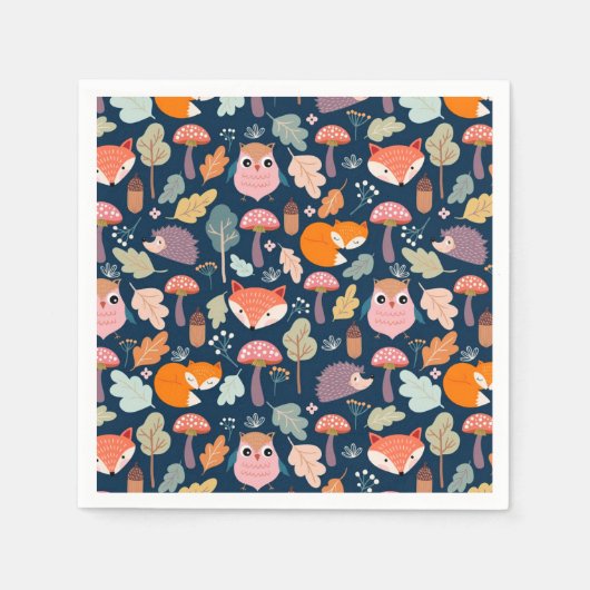 Fall/Wald Serviette (Vorderseite)