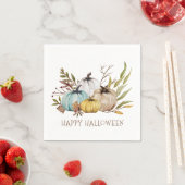 Fall Wassercolor Pumpkins Frohes Halloween-Party Serviette (Beispiel)