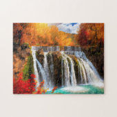 Fall Wasserfall 2 Foto Puzzles Internet Jigsaw Puz (Horizontal)